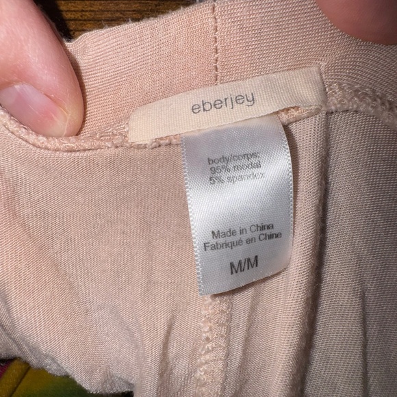 Everjey women’s peach pink robe size medium soft stretch comfy - Picture 3 of 6